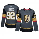 Camiseta Hockey Mujer Vegas Golden Knights Tomas Nosek Primera Autentico Jugador Gris