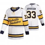 Camiseta Hockey Nashville Predators Viktor Arvidsson Breakaway Jugador Retro 2020 Winter Classic Blanco