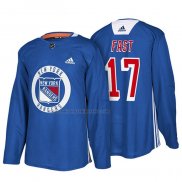 Camiseta Hockey New York Rangers Jesper Fast New Season Practice Azul