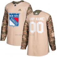 Camiseta Hockey New York Rangers Personalizada Autentico 2017 Veterans Day Camuflaje