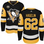 Camiseta Hockey Nino Pittsburgh Penguins Carl Hagelin 50 Anniversary Primera Premier Negro