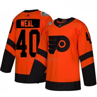 Camiseta Hockey Philadelphia Flyers Jordan Weal Autentico 2019 Stadium Series Naranja
