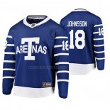 Camiseta Hockey Toronto Maple Leafs Andreas Johnsson Throwback Breakaway Jugador Azul