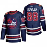 Camiseta Hockey Winnipeg Jets Nathan Beaulieu Heritage Classic 2019-20 Azul
