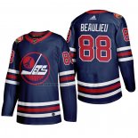 Camiseta Hockey Winnipeg Jets Nathan Beaulieu Heritage Classic 2019-20 Azul