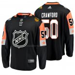 Camiseta Hockey 2018 All Star Chicago Blackhawks Corey Crawford Negro