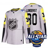 Camiseta Hockey 2018 All Star New York Rangers Henrik Lundqvist Gris