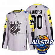 Camiseta Hockey 2018 All Star New York Rangers Henrik Lundqvist Gris