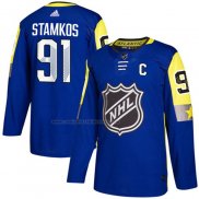 Camiseta Hockey 2018 All Star Tampa Bay Lightning Steven Stamkos Atlantic Division Autentico Azul