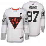 Camiseta Hockey America del Norte Connor Mcdavid Premier 2016 World Cup Blanco