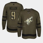 Camiseta Hockey Arizona Coyotes Clayton Keller 2018 Salute To Service Verde Militar