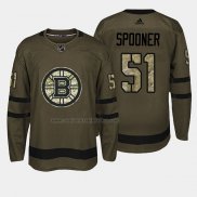 Camiseta Hockey Boston Bruins Ryan Spooner 2018 Salute To Service Verde Militar