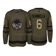 Camiseta Hockey Buffalo Sabres Marco Scandella 2018 Salute To Service Verde Militar