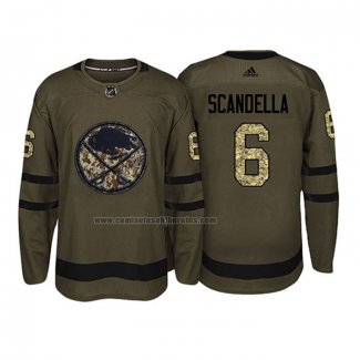 Camiseta Hockey Buffalo Sabres Marco Scandella 2018 Salute To Service Verde Militar