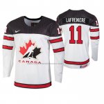 Camiseta Hockey Canada Alexis Lafreniere 2020 IIHF World Junior Championship Blanco