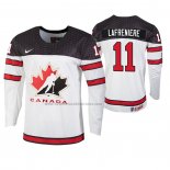 Camiseta Hockey Canada Alexis Lafreniere 2020 IIHF World Junior Championship Blanco