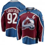 Camiseta Hockey Colorado Avalanche Gabriel Landeskog Captain Patch Primera Breakaway Rojo