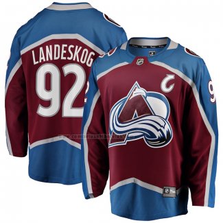Camiseta Hockey Colorado Avalanche Gabriel Landeskog Captain Patch Primera Breakaway Rojo