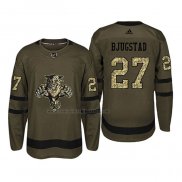 Camiseta Hockey Florida Panthers Nick Bjugstad 2018 Salute To Service Verde Militar