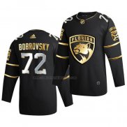 Camiseta Hockey Golden Edition Florida Panthers Sergei Bobrovsky Limited Autentico 2020-21 Negro