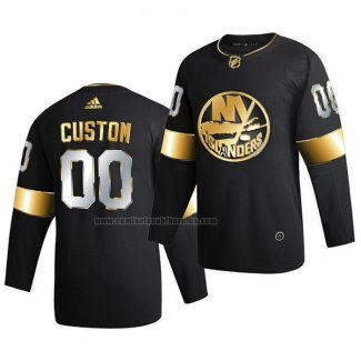 Camiseta Hockey Golden Edition New York Islanders Personalizada Limited Autentico 2020-21 Negro