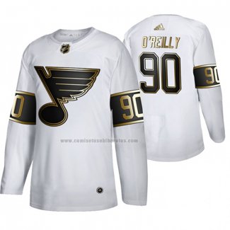 Camiseta Hockey Golden Edition St. Louis Blues Ryan O'reilly Autentico Blanco