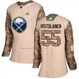 Camiseta Hockey Mujer Buffalo Sabres Rasmus Ristolainen Autentico 2017 Veterans Day Camuflaje