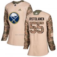 Camiseta Hockey Mujer Buffalo Sabres Rasmus Ristolainen Autentico 2017 Veterans Day Camuflaje