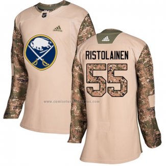 Camiseta Hockey Mujer Buffalo Sabres Rasmus Ristolainen Autentico 2017 Veterans Day Camuflaje
