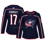 Camiseta Hockey Mujer Columbus Blue Jackets Brandon Dubinsky Autentico Jugador Azul