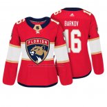 Camiseta Hockey Mujer Florida Panthers Aleksander Barkov Autentico Jugador Rojo