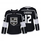 Camiseta Hockey Mujer Los Angeles Kings Marian Gaborik Autentico Jugador Negro