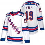 Camiseta Hockey New York Rangers Jesper Fast Autentico Segunda 2018 Blanco