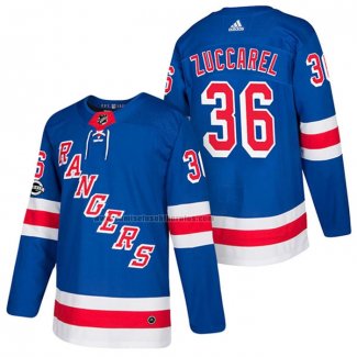 Camiseta Hockey New York Rangers Mats Zuccarello Autentico Primera 2018 Azul