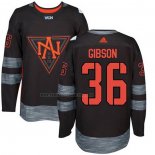 Camiseta Hockey Nino America del Norte John Gibson Premier 2016 World Cup Negro