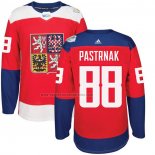Camiseta Hockey Republica Checa David Pastrnak Premier 2016 World Cup Rojo