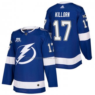 Camiseta Hockey Tampa Bay Lightning Alex Killorn Autentico Primera 2018 Azul