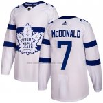 Camiseta Hockey Toronto Maple Leafs Lanny Mcdonald Autentico 2018 Stadium Series Blanco