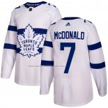 Camiseta Hockey Toronto Maple Leafs Lanny Mcdonald Autentico 2018 Stadium Series Blanco