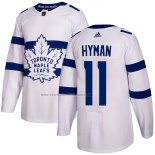 Camiseta Hockey Toronto Maple Leafs Zach Hyman Autentico 2018 Stadium Series Blanco