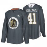 Camiseta Hockey Vegas Golden Knights Pierre Edouard Bellemare New Season Practice Gris