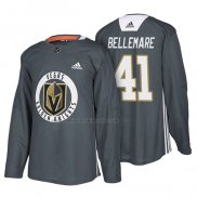 Camiseta Hockey Vegas Golden Knights Pierre Edouard Bellemare New Season Practice Gris