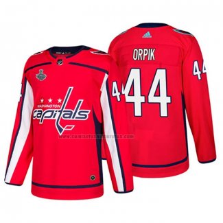 Camiseta Hockey Washington Capitals Brooks Orpik Bound Patch Stanley Cup Final Rojo