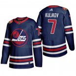 Camiseta Hockey Winnipeg Jets Dmitry Kulikov Heritage Classic 2019-20 Azul