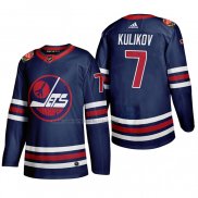 Camiseta Hockey Winnipeg Jets Dmitry Kulikov Heritage Classic 2019-20 Azul