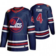 Camiseta Hockey Winnipeg Jets Neal Pionk Heritage Classic 2019-20 Azul
