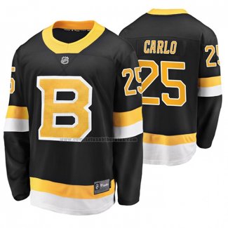 Camiseta Hockey Boston Bruins Brandon Carlo Alterno Premier Breakaway Negro