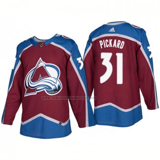Camiseta Hockey Colorado Avalanche Calvin Pickard Primera Premier 2017-2018 Rojo