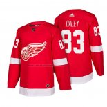 Camiseta Hockey Detroit Red Wings Trevor Daley Autentico Primera 2018 Rojo