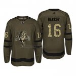 Camiseta Hockey Florida Panthers Aleksander Barkov 2018 Salute To Service Verde Militar
